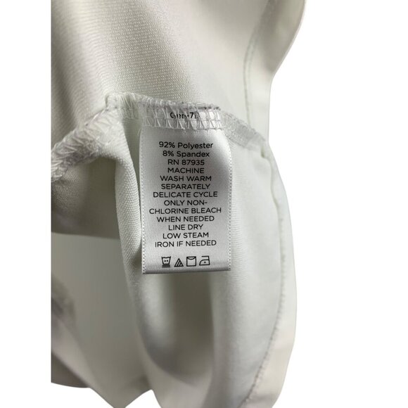 Susan Graver Essentials Womens White Sleeveless Tank Top Size L - Picture 4 of 4